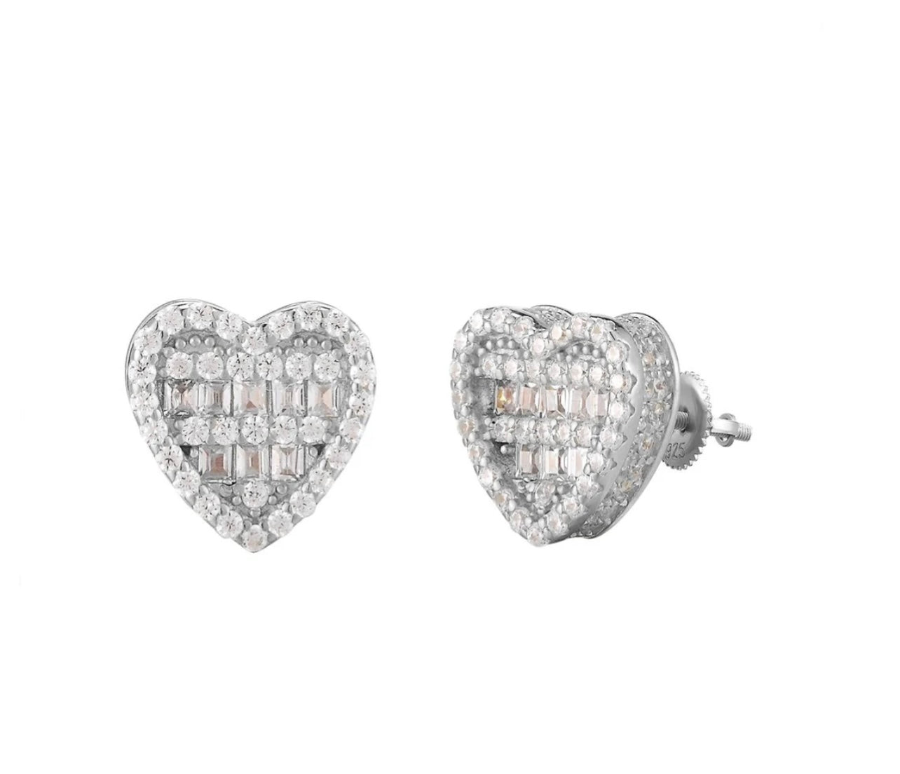 Heart Diamond Earrings