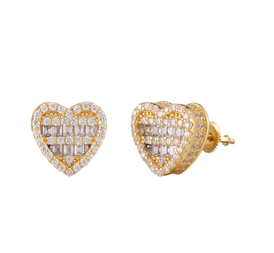 Heart Diamond Earrings