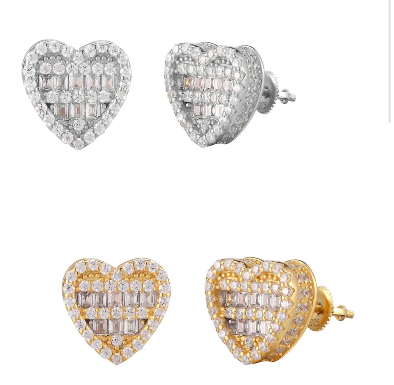 Heart Diamond Earrings